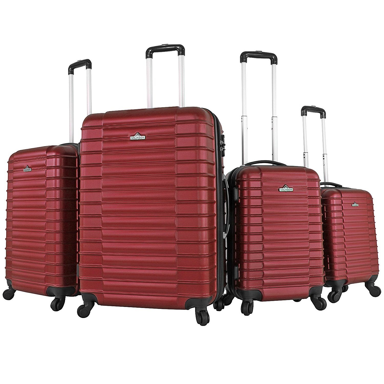 Vojagor Set of 4 Hard Shell Trolley Suitcases Reviewed