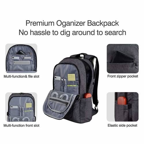 SLOTRA Slim Laptop Backpack specification