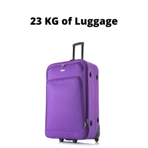 23kg of luggage