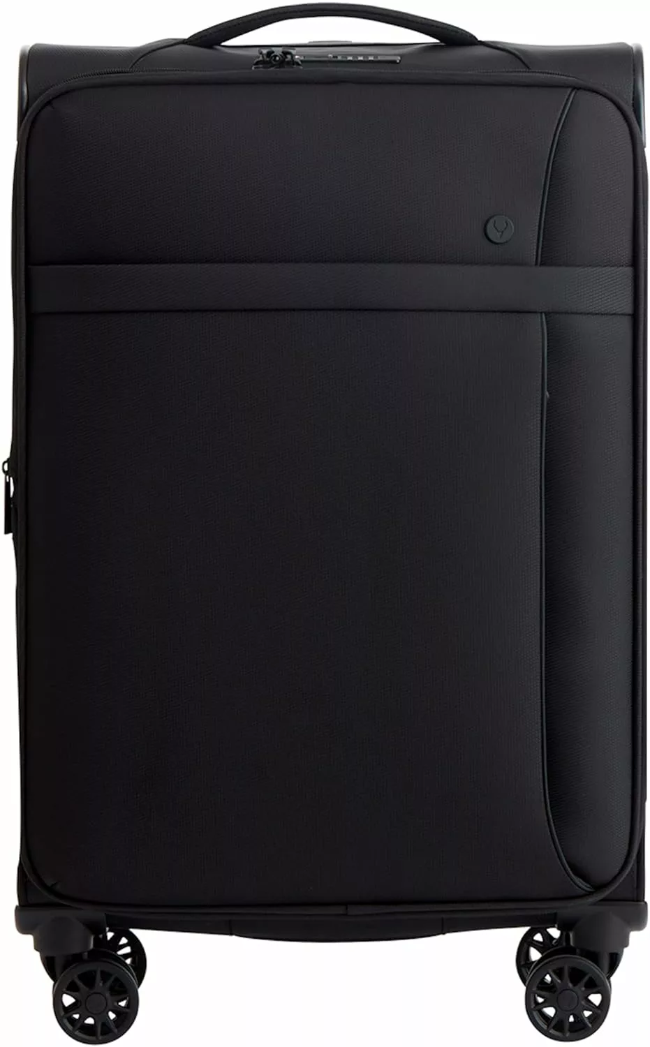 ANTLER - Medium Suitcase - Prestwick Luggage - Size Medium, Black - 88L, Lightweight Suitcase for Travel & Holidays - Spinner Medium Suitcase