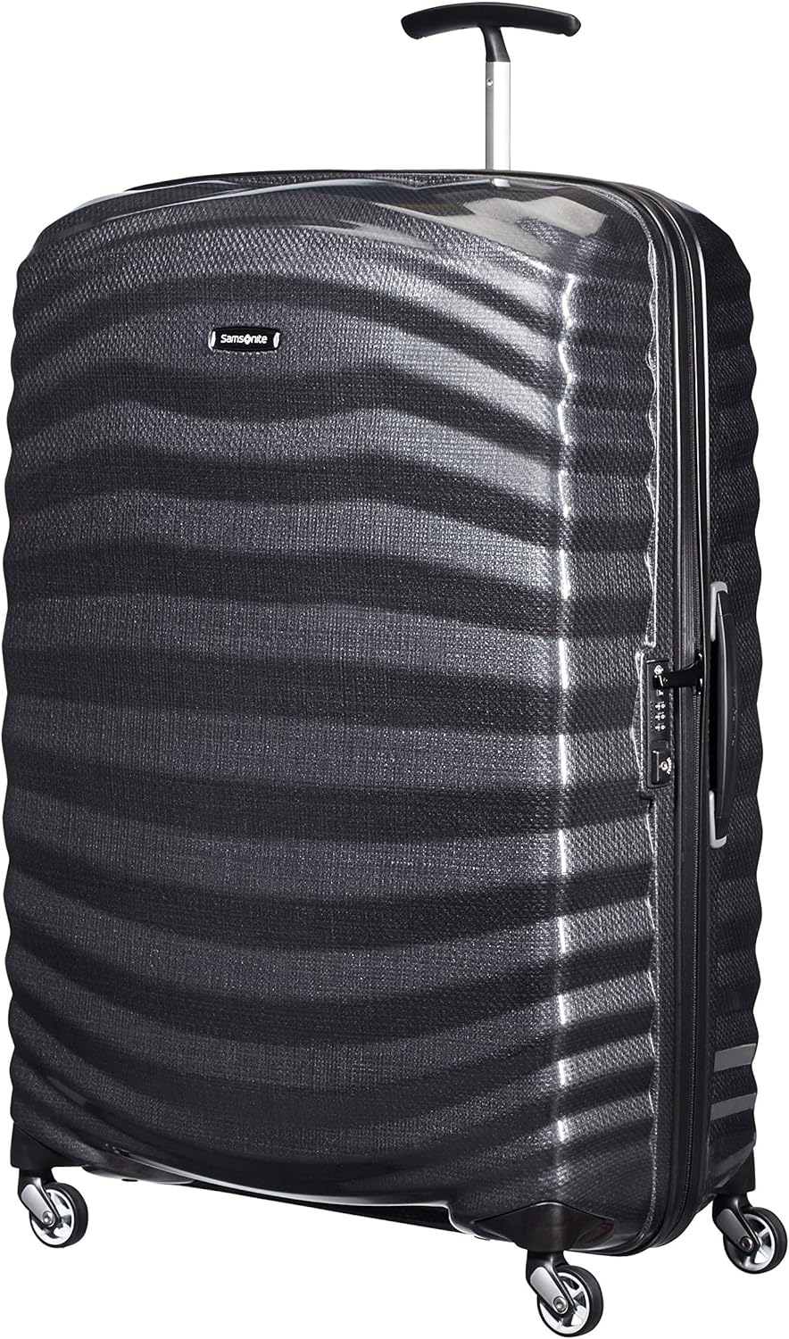 Samsonite Lite-Shock - Spinner XL Suitcase, 81 cm, 124 Litre, 4 Wheels, Black (Black)