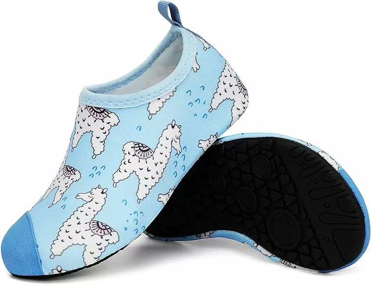Geweo Kids Water Shoes for Boys Girls, Swim Water Shoes Toddlers Baby Aqua Socks Quick Dry Non-Slip Pool Beach Barefoot Swim Socks for Kids Cute Boy Girls Slippers Size 1.5 Infant- 3.5 Big Kids